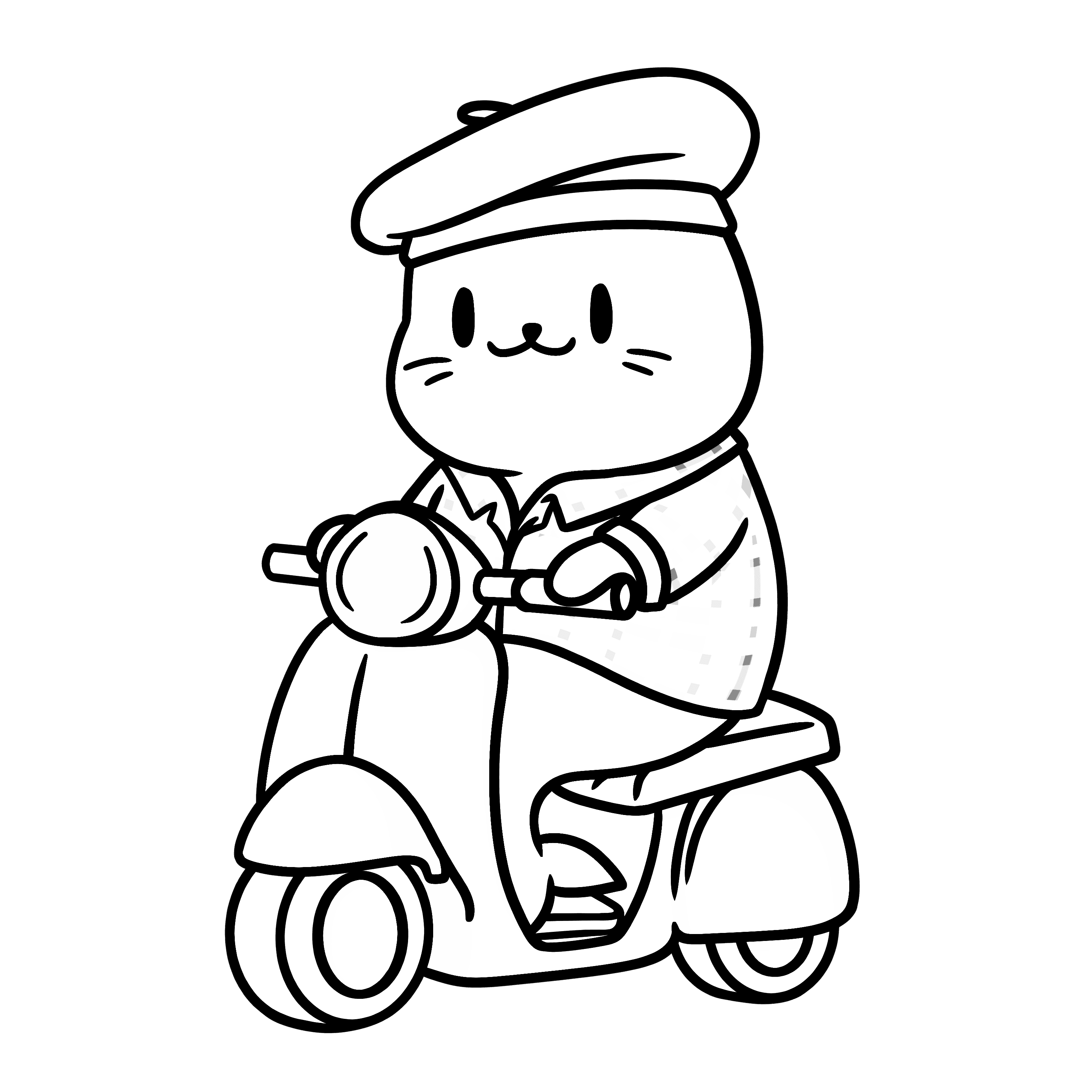 seal on motorbike